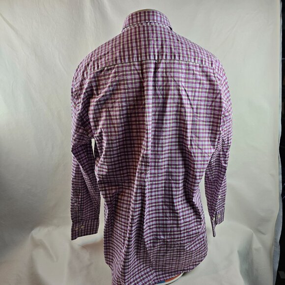 Peter Millar Shirt Mens Large Plaid Button Up Cotton Dress Casual Preppy Bundle - Picture 7 of 16